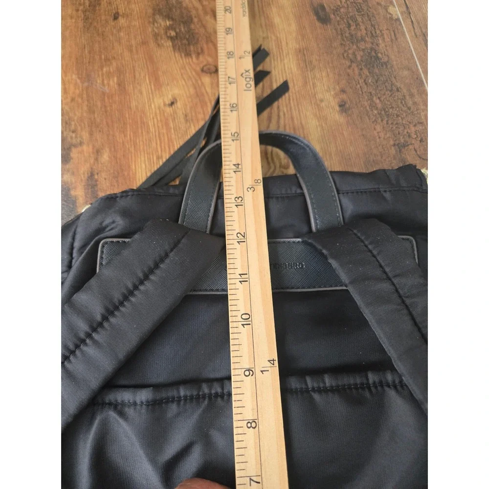 Aimee Kestenberg Backpack Black Nylon Gold Hardware Large Travel Bag